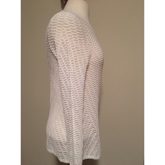 NIC ZOE Sheer Web Long Sleeve Criss Cross - Tunic - Picture 6 of 7